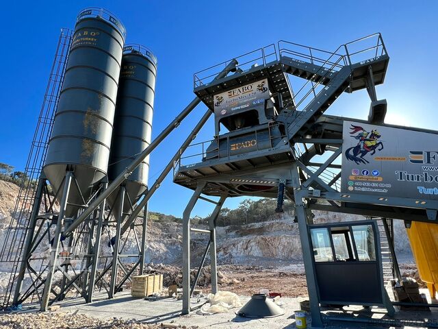 Centrale à béton mobile FABO concrete plants mobile concrete mixing plants 120 m³/h