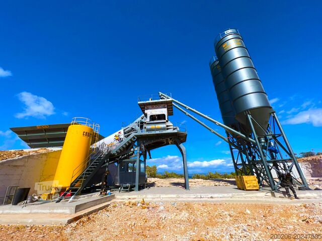 Centrale à béton mobile FABO concrete plants mobile concrete mixing plants 120 m³/h
