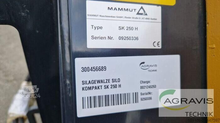 Silaj teknolojisi Mammut KIPPER SILAGEWALZE SILO KOMPAKT SK 250 H