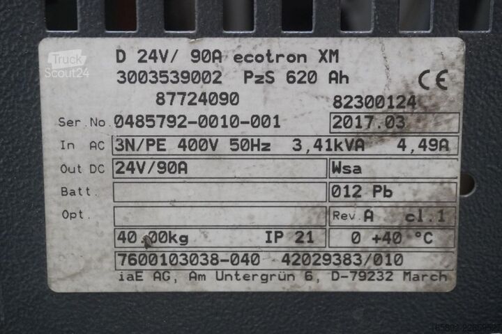 Batería de carretilla elevadora STILL D 24V/ 90A ecotron XM