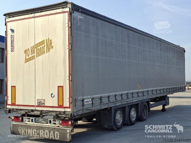 Atvērta puspiekabe ar tentu Schmitz Cargobull Curtainsider Mega Double deck