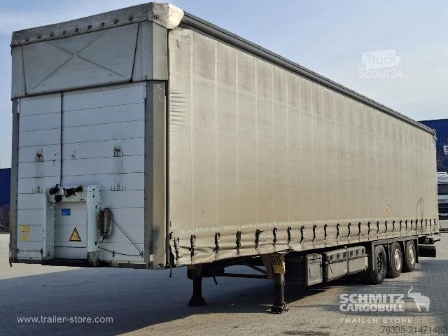 Atvērta puspiekabe ar tentu Schmitz Cargobull Curtainsider Mega Double deck