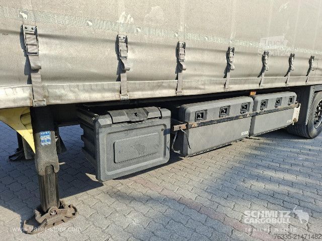 Atvērta puspiekabe ar tentu Schmitz Cargobull Curtainsider Mega Double deck