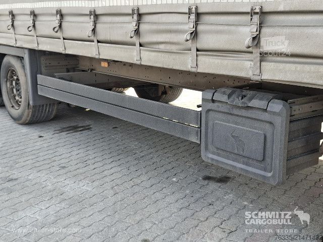 Atvērta puspiekabe ar tentu Schmitz Cargobull Curtainsider Mega Double deck