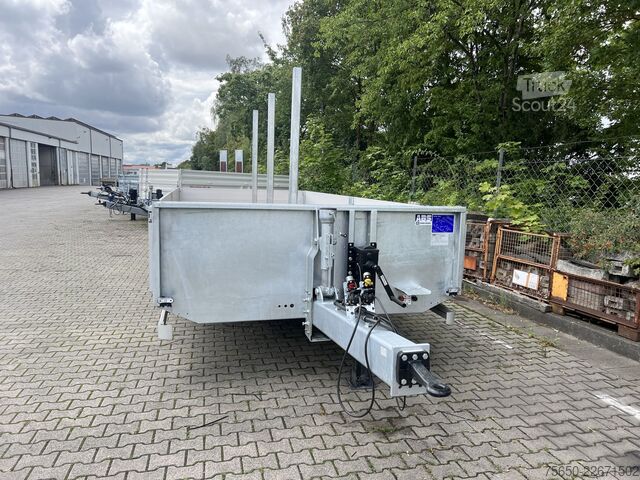 Reboque aberto Möslein THT 11- G 6,2  Tandem Pritsche- Tieflader mit Rungentaschen