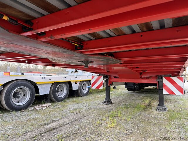 Reboque de plataforma rebaixada Kässbohrer LB3E  3 Achs Mega Satteltieflader, Jumbo, Wenig Benutzt