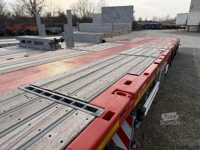 Reboque de plataforma rebaixada Kässbohrer LB3E  3 Achs Mega Satteltieflader, Jumbo, Wenig Benutzt