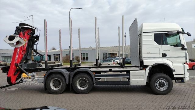 Φορτηγό μεταφοράς ξυλείας MAN TGS 33.520 6x6 BL RADSTAND 3900mm Sofort Verfügb