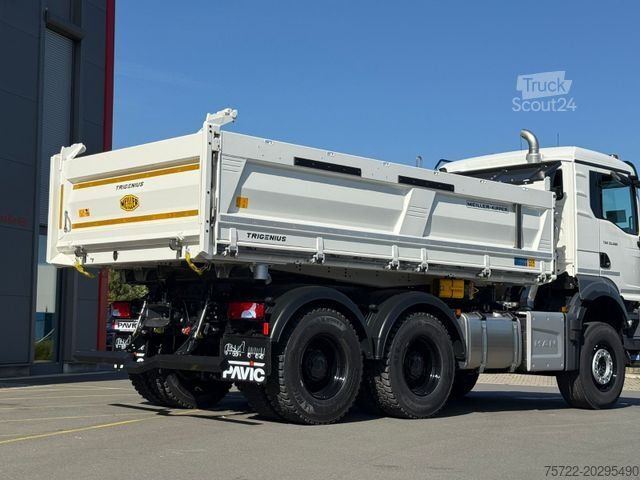 Τρίπλευρο ανατρεπόμενο φορτηγό MAN TGS 33.480 6x4 BB Meiller 3-Seitenkipper Bordmat