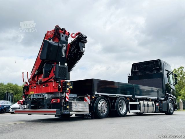 Autokran SCANIA R560 B 6x2-4 Containerpritsche/FASSI F545RA.2.28