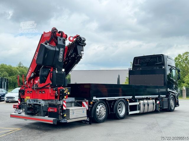 Autokran SCANIA R560 B 6x2-4 Containerpritsche/FASSI F545RA.2.28