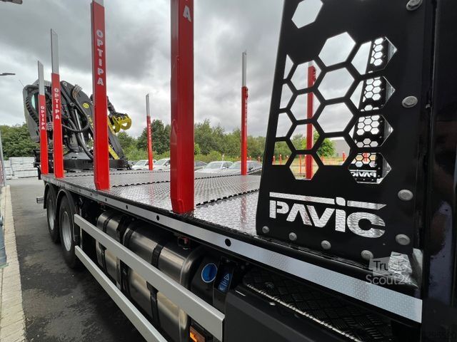 Rąstvežis SCANIA R590 6x4/Plattform/Kran TAJFUN LIV L150Z