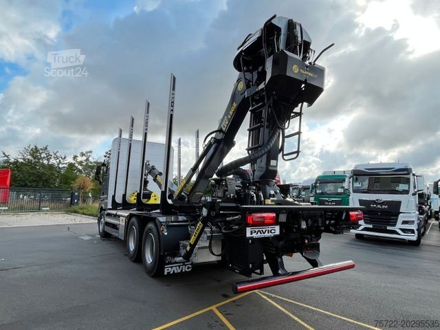 Камион за дърва MAN TGX 26.580 6x4 BL Kurzholz Kran nach Wahl