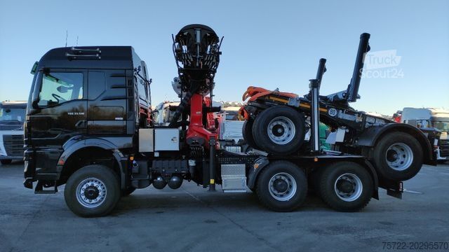 Φορτηγό μεταφοράς ξυλείας MAN TGS 33.520 BL 6X6 Langholz + Nachläufer