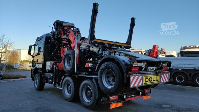 Φορτηγό μεταφοράς ξυλείας MAN TGS 33.520 BL 6X6 Langholz + Nachläufer