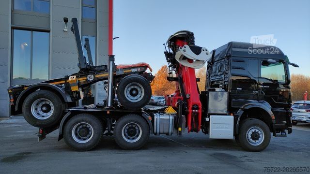 Φορτηγό μεταφοράς ξυλείας MAN TGS 33.520 BL 6X6 Langholz + Nachläufer