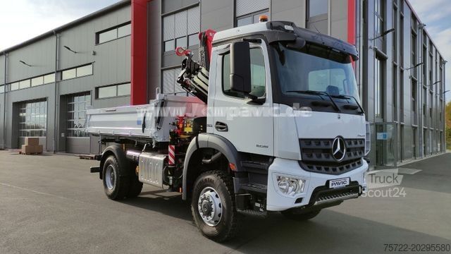  MERCEDES-BENZ AROCS 1835/4x4/3S-KIPPER/FASSI/SOFORT VERFÜGBAR