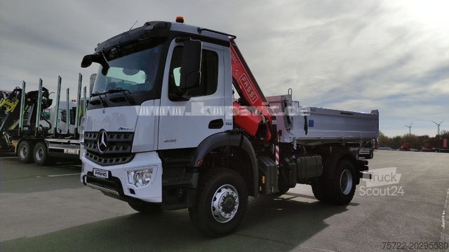 Outros MERCEDES-BENZ AROCS 1835/4x4/3S-KIPPER/FASSI/SOFORT VERFÜGBAR