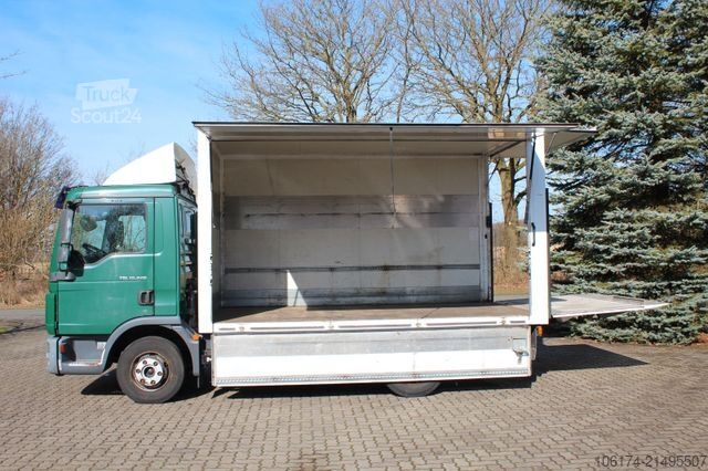 Specialios paskirties sunkvežimis MAN TGL 10.220 BL Schwenkwand LBW  * Verkaufswagen *