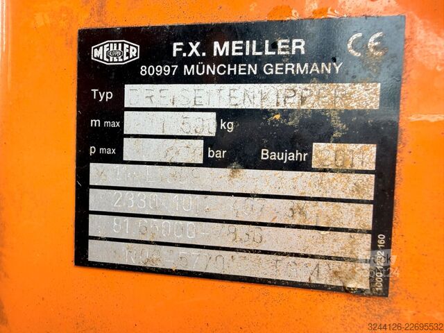 Camion benne MAN TGM 18.340BB/Meiller+PalfingerPK11001B+Greifer