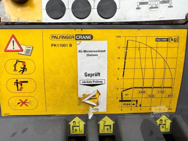 Camion benne MAN TGM 18.340BB/Meiller+PalfingerPK11001B+Greifer