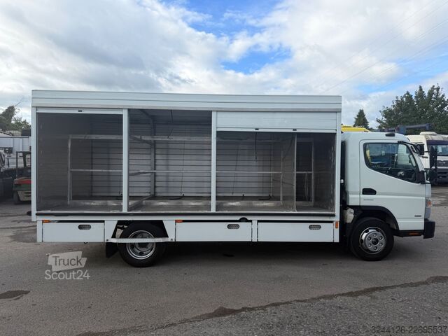 Camion de boissons MITSUBISHI Fuso-Canter9C18/Koffer/Rolladen/Automatik/3-Sitz