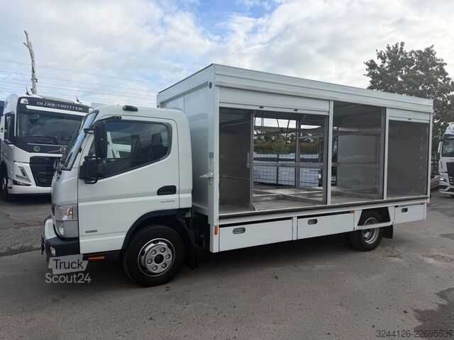 Camion de boissons MITSUBISHI Fuso-Canter9C18/Koffer/Rolladen/Automatik/3-Sitz