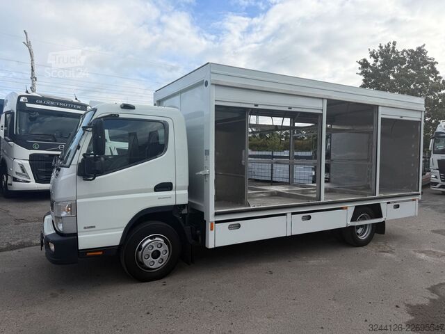 Camion de boissons FUSO Canter 9C18(7C18)Gefach-Getränkekoffer/Automatik