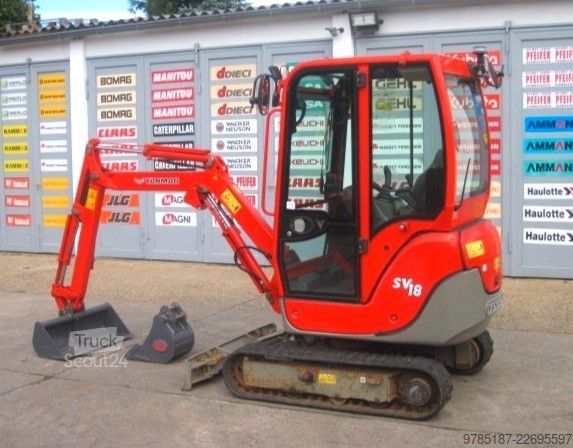 Mini bager YANMAR SV 18 * 2x Löffel * vgl. 15 16 17