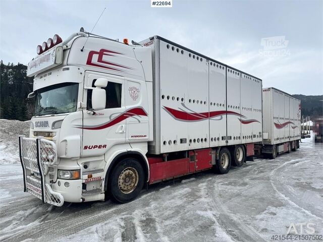 Livestock transport Scania R620 6x2 Livestock Transport Truck with Limetec Dr