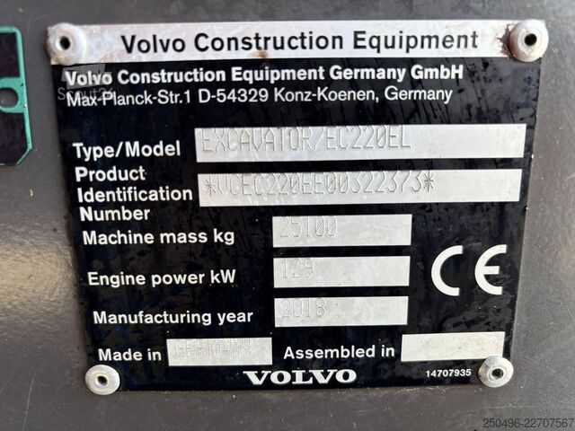 Gosenični bager Volvo EC 220 EL 3D / TILTROTATOR / CENTRAL LUBRICATIO...