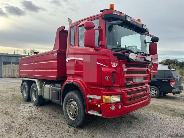 Benne Scania R580 6x4 Tipper truck. Comes with new EU approval.
