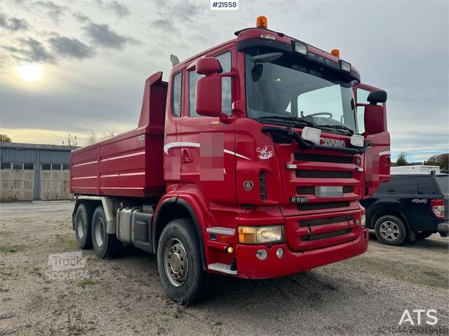Benne Scania R580 6x4 Tipper truck. Comes with new EU approval.