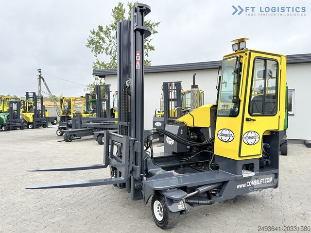 Четырёхходовой вилочный погрузчик Combilift C4000 GAS DUPLEX 4600 FREE-LIFT CABIN