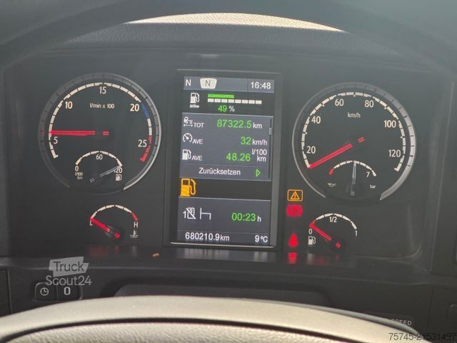 Standardowy ciągnik siodłowy SCANIA R 580 * V8 * KIPP * STANDKLIMA *  90T ZUGLAST *