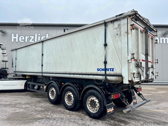 Tipper semitrailer SCHMITZ CARGOBULL SGFS3 47m³ Aluminium*2xGetreideschieber*Kombitür