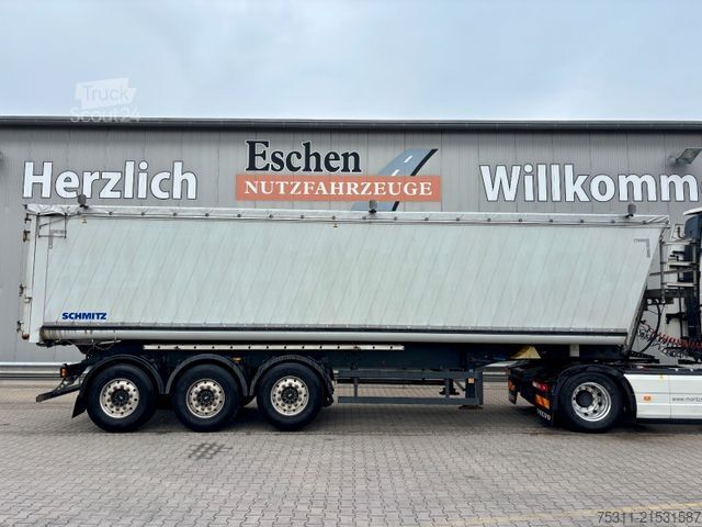 Tipper semitrailer SCHMITZ CARGOBULL SGFS3 47m³ Aluminium*2xGetreideschieber*Kombitür