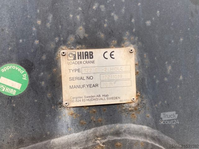 Roll-off tipper truck MAN TGS 26.400 6x4-2 Hydro*HIAB 122-2 Kran*Funk*Lenk