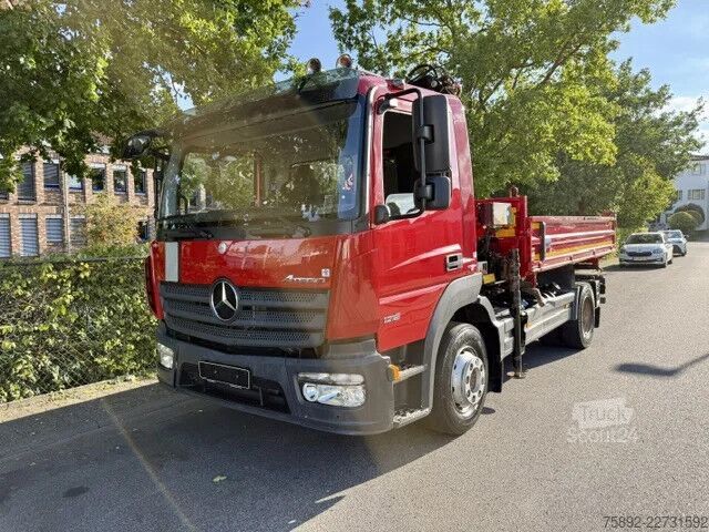 3-zijdige kipper Mercedes-Benz Atego 1218 Kipper + Kran MKG HLK 76/Eu6/157tkm