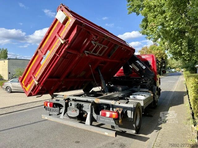3-zijdige kipper Mercedes-Benz Atego 1218 Kipper + Kran MKG HLK 76/Eu6/157tkm