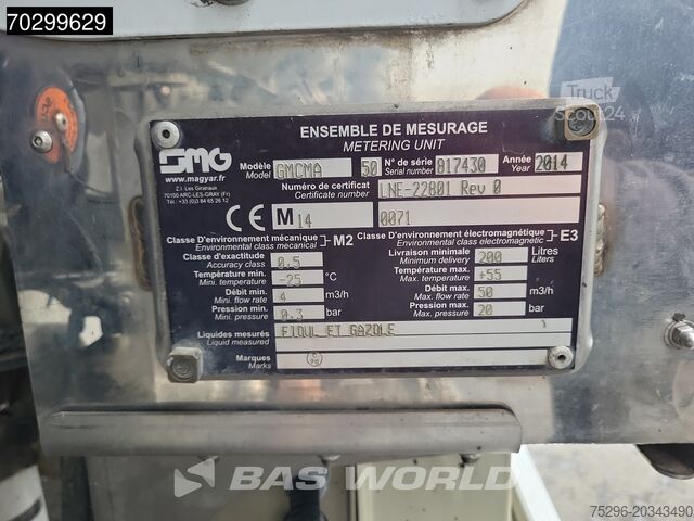 Brandstoftankwagen Renault Premium 340 6X2 18540 Liter Fuel tanker Retarde...