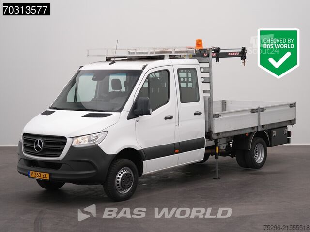 Sunkvežimis su platforma ir kranu Mercedes Sprinter 514 CDI Automaat Kraanwagen 995kg HIAB...