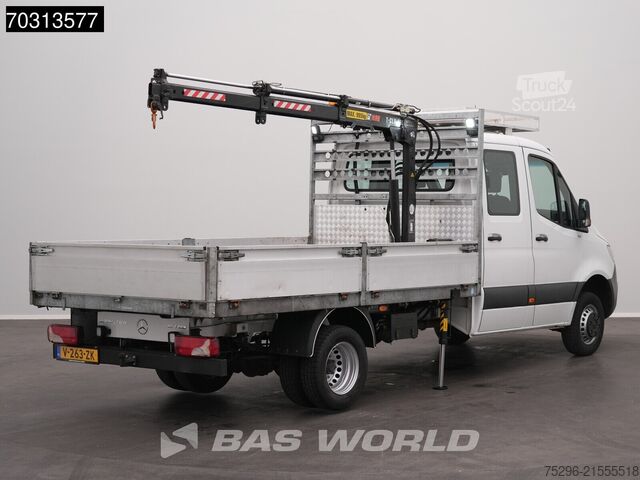 Sunkvežimis su platforma ir kranu Mercedes Sprinter 514 CDI Automaat Kraanwagen 995kg HIAB...