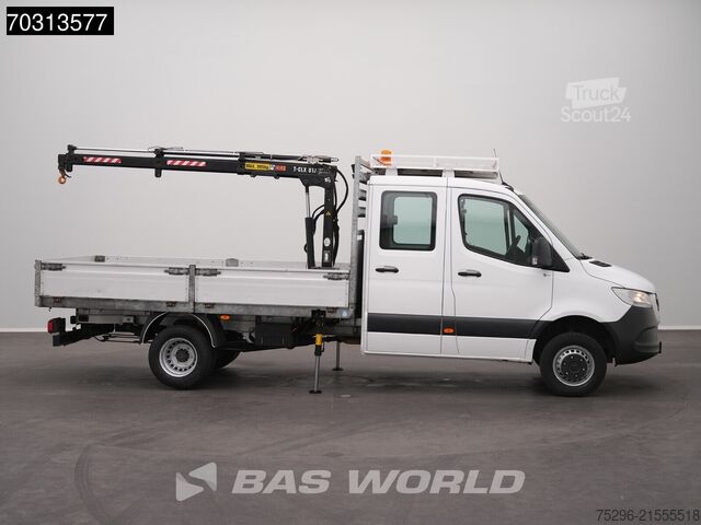 Sunkvežimis su platforma ir kranu Mercedes Sprinter 514 CDI Automaat Kraanwagen 995kg HIAB...