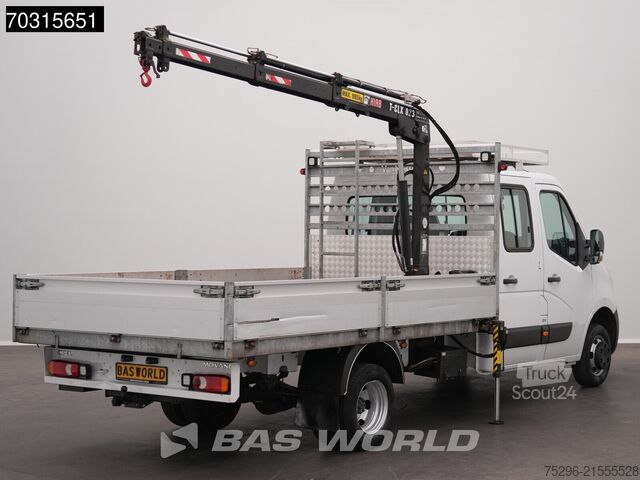 Camion à plateau avec grue Opel Movano 145PK Kraanwagen Hiab T-CLX 023-3 Dubbel...