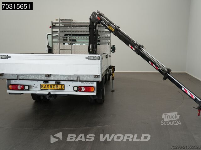 Camion à plateau avec grue Opel Movano 145PK Kraanwagen Hiab T-CLX 023-3 Dubbel...