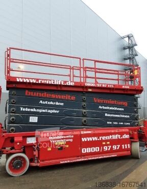 Working platform (scissor lift) Magni ES 3214 E Elektro 32,00 m mit Stützen