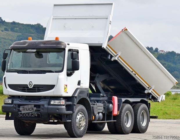 Camion benne RENAULT KERAX 410* KIPPER 5,20 m + BORDMATIC / 6x4