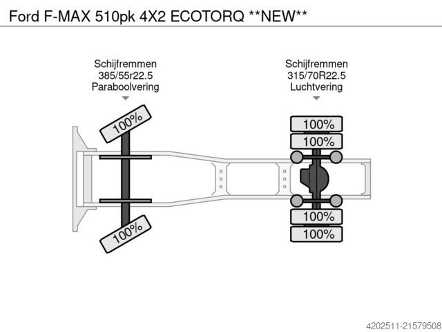 Standartinis-SZM Ford F-MAX 510pk 4X2 ECOTORQ **NEW**