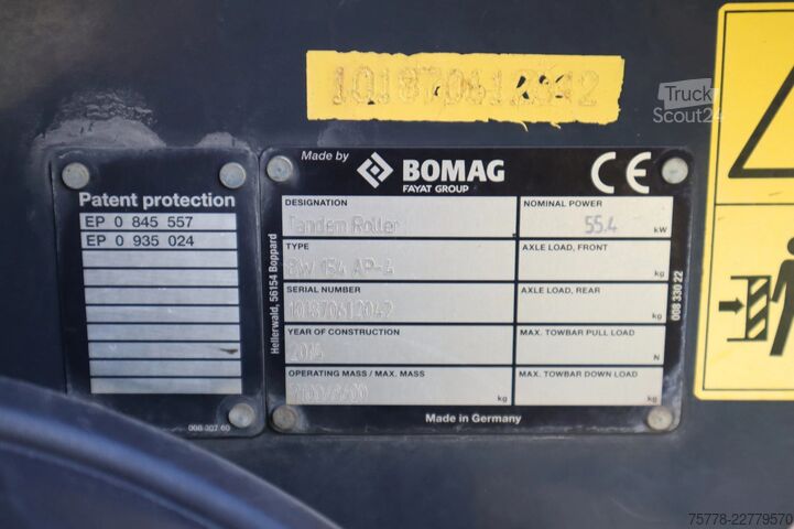  Bomag BW 154 AP-4 | ASPHALT CUTTER | DOUBLE DRUM